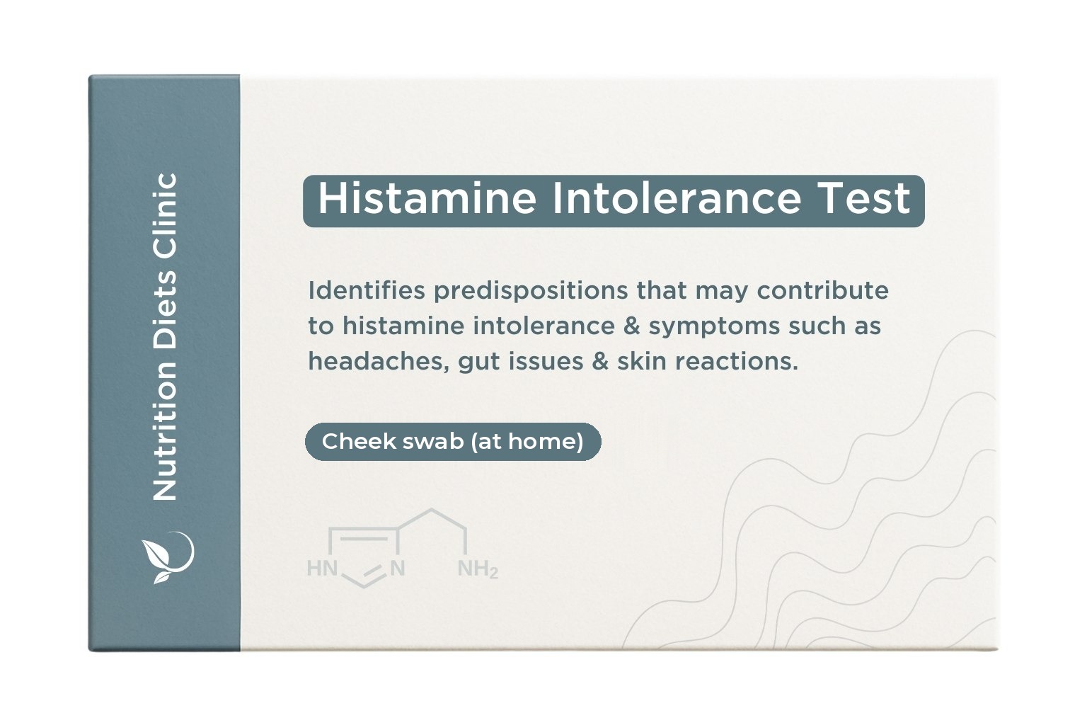 Histamine Intolerance Test home kit: genetic test, cheek swab at home